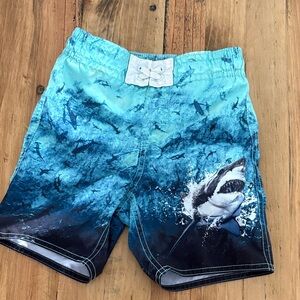 Old Navy Aqua Tie-Dye Swim Trunks